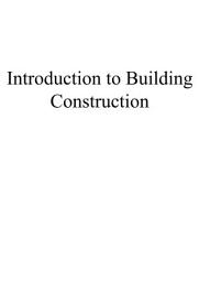 Icon image Introduction to Building Construction