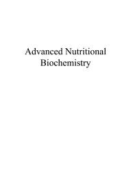 Icon image Advanced Nutritional Biochemistry