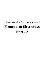 Icon image Electrical Concepts and Elements of Electronics part - 2