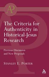 Icon image Criteria for Authenticity in Historical-Jesus Research