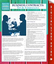 Icon image Business Contracts: Tips And Terminology (Speedy Study Guides)