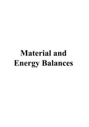 Icon image Material and Energy Balances