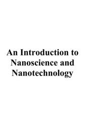 Icon image An Introduction to Nanoscience and Nanotechnology