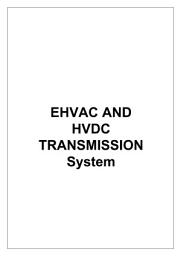 Icon image EHVAC and HVDC Transmission System