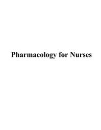 Icon image Pharmacology for Nurses