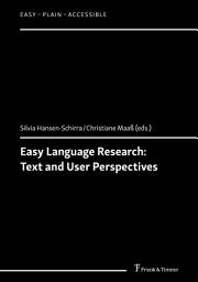 Icon image Easy Language Research: Text and User Perspectives