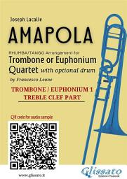 Icon image Trombone/Euphonium t.c. 1 of "Amapola" for Trombone or Euphonium Quartet: Tango/Rhumba