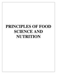 Icon image Principles of food and science and nutrition