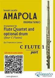 Icon image C Flute 1 part of "Amapola" for Flute Quartet: rhumba/tango