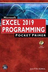 Icon image Microsoft Excel 2019 Programming Pocket Primer