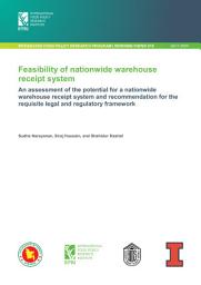 Icon image Feasibility of nationwide warehouse receipt system: An assessment of the potential for a nationwide warehouse receipt system and recommendation for the requisite legal and regulatory framework