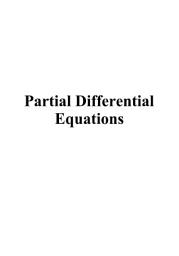 Icon image Partial Differential Equations