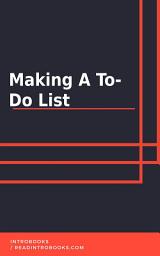 Icon image Making a To-Do List