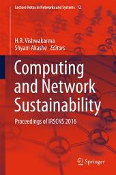 Icon image Computing and Network Sustainability: Proceedings of IRSCNS 2016