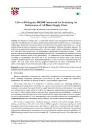 Icon image A Novel Plithogenic MCDM Framework for Evaluating the Performance of IoT Based Supply Chain