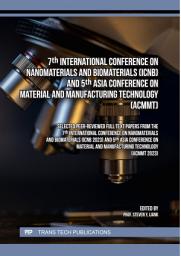 Icon image 7th International Conference on Nanomaterials and Biomaterials (ICNB) and 5th Asia Conference on Material and Manufacturing Technology (ACMMT)