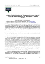 Icon image Octagonal Neutrosophic Number: Its Different Representations, Properties, Graphs and De-neutrosophication with the application of Personnel Selection