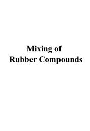 Icon image Mixing of Rubber Compounds