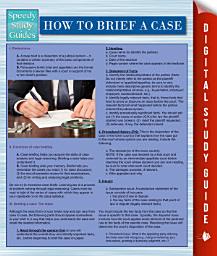 Icon image How To Brief A Case (Speedy Study Guides)