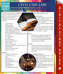 Icon image Civil Case Law (Speedy Study Guides)