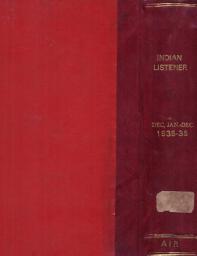 Icon image THE INDIAN LISTENER: Vol. I. No. 1. (22nd DECEMBER 1935)