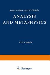 Icon image Analysis and Metaphysics: Essays in Honor of R. M. Chisholm