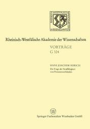 Icon image Die Frage der Straffähigkeit von Personenverbänden: 364. Sitzung am 17. März 1993 in Düsseldorf