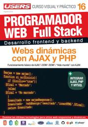 Icon image PROGRAMACION WEB Full Stack 16 - Webs dinámicas con AJAX y PHP: Desarrollo frontend y backend - Curso visual y práctico