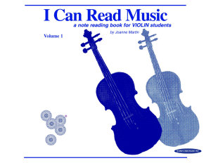 Icon image I Can Read Music, Volume 1: A note reading book for VIOLIN students