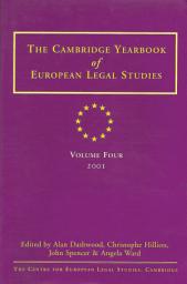 Icon image Cambridge Yearbook of European Legal Studies Vol 4, 2001