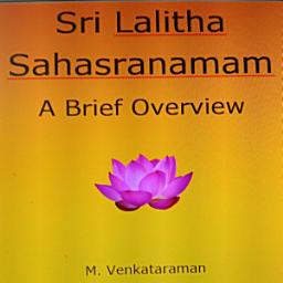 Icon image SRI LALITHA SAHASRANAMAM: A Brief Overview