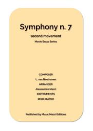 Icon image Symphony n. 7 - Movie Brass Series by L. van Beethoven: for Brass Quintet