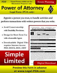 Icon image PDF - Simple Limited Power of Attorney: Legal Form ( POA Only )