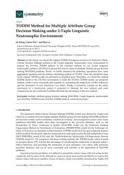 Icon image TODIM Method for Multiple Attribute Group Decision Making under 2-Tuple Linguistic Neutrosophic Environment