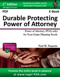 Icon image PDF - Durable Protecting Power of Attorney: Power of Attorney (POA Only) For Your Estate Planning Needs