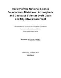 Icon image Review of the National Science Foundation's Division on Atmospheric and Geospace Sciences Draft Goals and Objectives Document