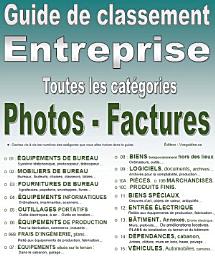 Icon image Guide de classement. Entreprise. De vos Photos-Factures. 15 Catégories d’équipements. Version PDF imprimable.