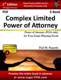 Icon image PDF - Complex Limited Power of Attorney: Power of Attorney (POA Only) For Your Estate Planning Needs