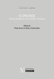 Icon image El deslinde: Prolegómenos a la teoría literaria