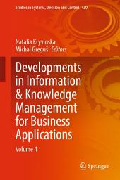 Icon image Developments in Information & Knowledge Management for Business Applications: Volume 4