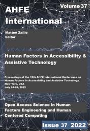 Icon image Human Factors in Accessibility and Assistive Technology