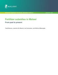 Icon image Fertilizer subsidies in Malawi: From past to present