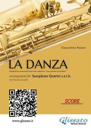 Icon image Saxophone Quartet Score: La Danza by Rossini for Saxophone Quartet: for intermediate players