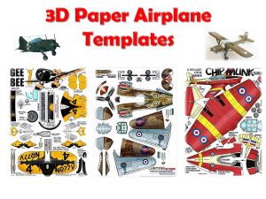 Icon image 3d Paper Airplane Template: 22 Airplane Template