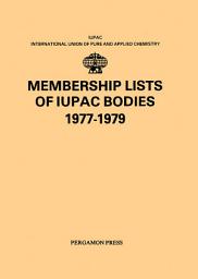 Icon image Membership Lists of IUPAC Bodies 1977-1979