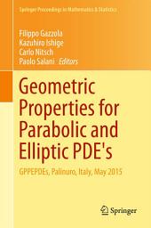 Icon image Geometric Properties for Parabolic and Elliptic PDE's: GPPEPDEs, Palinuro, Italy, May 2015