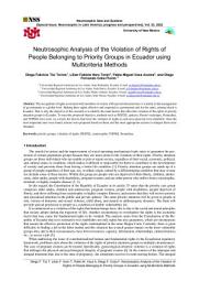 Icon image Neutrosophic Analysis of the Violation of Rights of People Belonging to Priority Groups in Ecuador using Multicriteria Methods