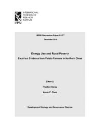 Icon image Energy use and rural poverty: Empirical evidence from potato farmers in north China