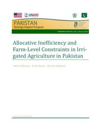 Icon image Allocative inefficiency and farm-level constraints in irrigated agriculture in Pakistan