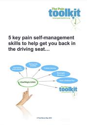 Icon image Pain Toolkit 5 key pain self-management skills: Helping get you back in the driving seat…